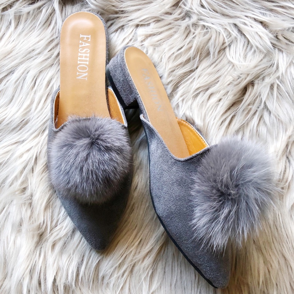 Pom Pom Mules